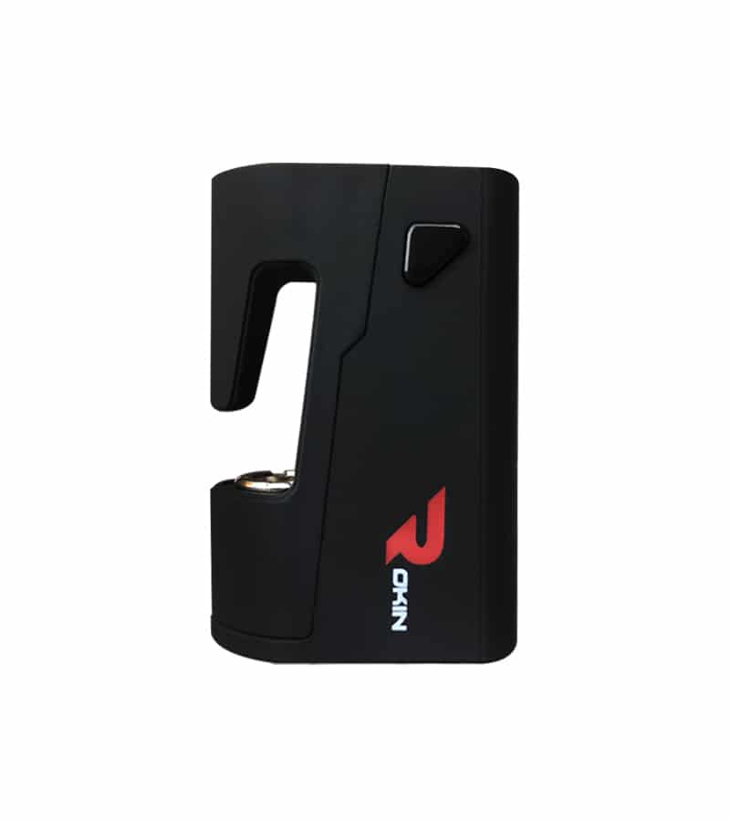 Front View Matte Black Rage | 510 Thread Vape Pen | Rokin Front View Matte Black Rage | 510 Thread Vape Pen | Rokin