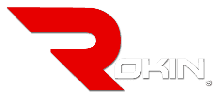 Rokin Vapes Website Logo - Red "R" White "OKIN"
