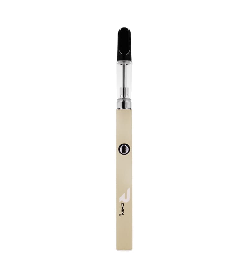 Rokin-Thunder---bone--cart Thunder 510 Threaded Battery with Cartridge - Bone