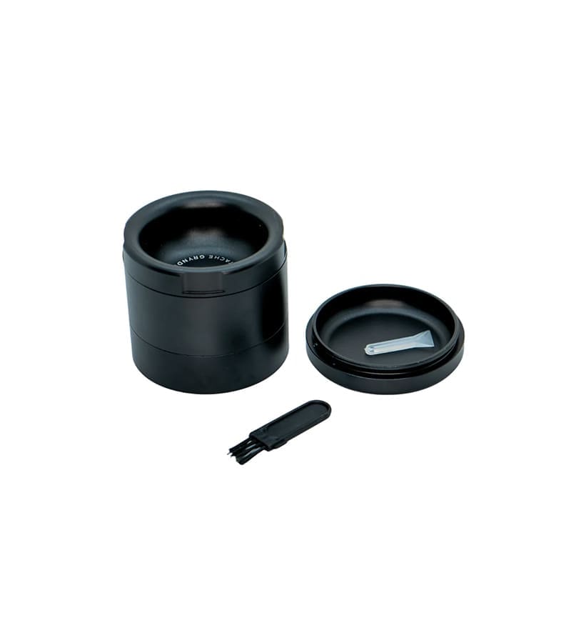 Stache 4 piece Grynder black stache grynder 4 piece with bottom off