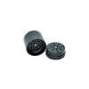 Stache 4 piece grynder black Stache 4 piece grinder black with top off