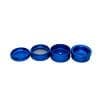 Stache 4 piece grinder black broken down into 4 pieces Stache 4 piece grinder blue broken down into 4 pieces