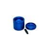 Stache 4 piece grynder blue Stache 4 piece grynder blue with bottom off
