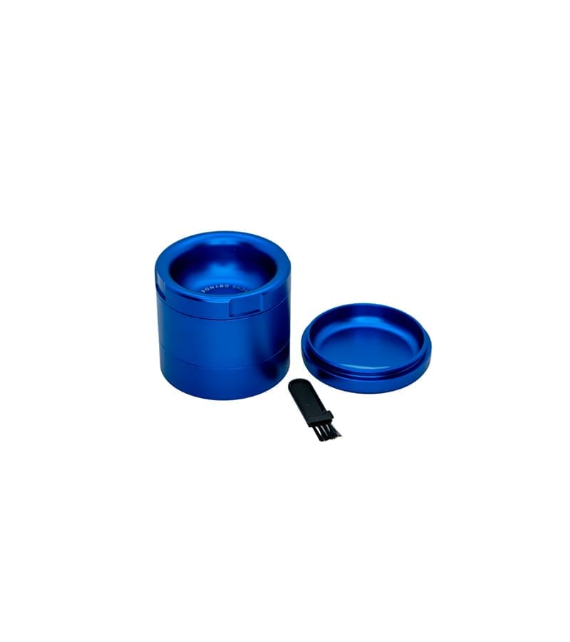 Stache 4 piece grynder blue Stache 4 piece grynder blue with bottom off