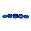 Stache 5 piece grynder blue open with all 5 pieces separated Stache 5 piece grynder blue open with all 5 pieces separated