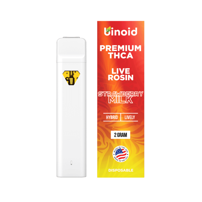 Binoid-Milk-Strawberry-Milk-2g-THCA binoid strawberry milk disposable thca vape 2 gram