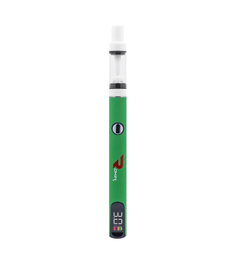 Rokin-ThunderXL-green-screen-on Rokin ThunderXL Bright Green 510 thread battery