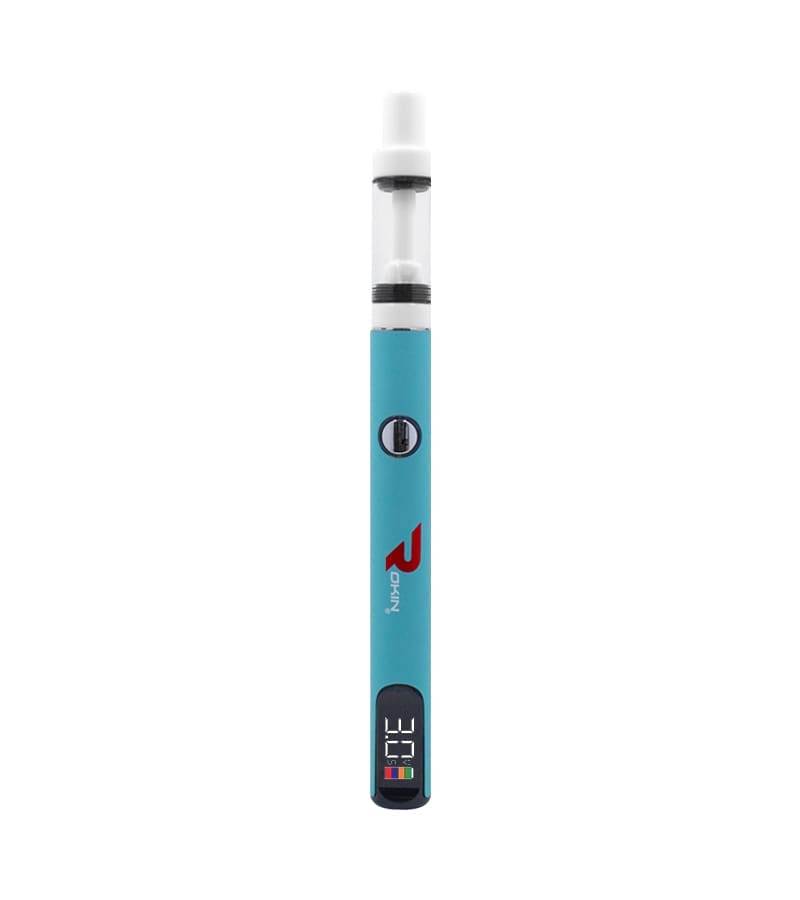 Rokin-ThunderXL-lteblue-screen-on Rokin ThunderXL Light Blue 510 thread battery with digital screen