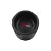 Grynder-top-black A black, cylindrical cup holder with a red "ROKIN" logo on the bottom, centered on a white background.